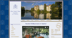 Desktop Screenshot of hotel-seehof-berlin.de